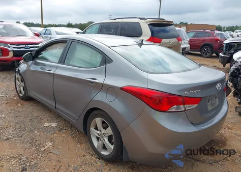 2013 Hyundai Elantra Gls from USA, damaged, VIN KMHDH4AE5DU986485